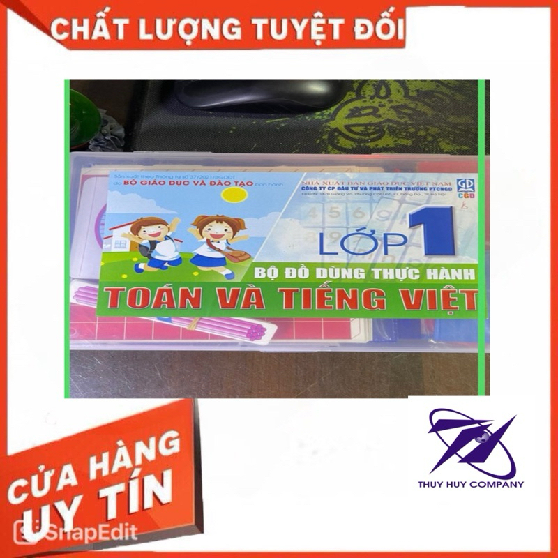 BỘ ĐỒ DÙNG THỰC HÀNH HỌC TOÁN VÀ TIẾNG VIỆT LỚP 1 CHƯƠNG TRÌNH MỚI CỦA BỘ GD & ĐT - VPP QUỐC HUY