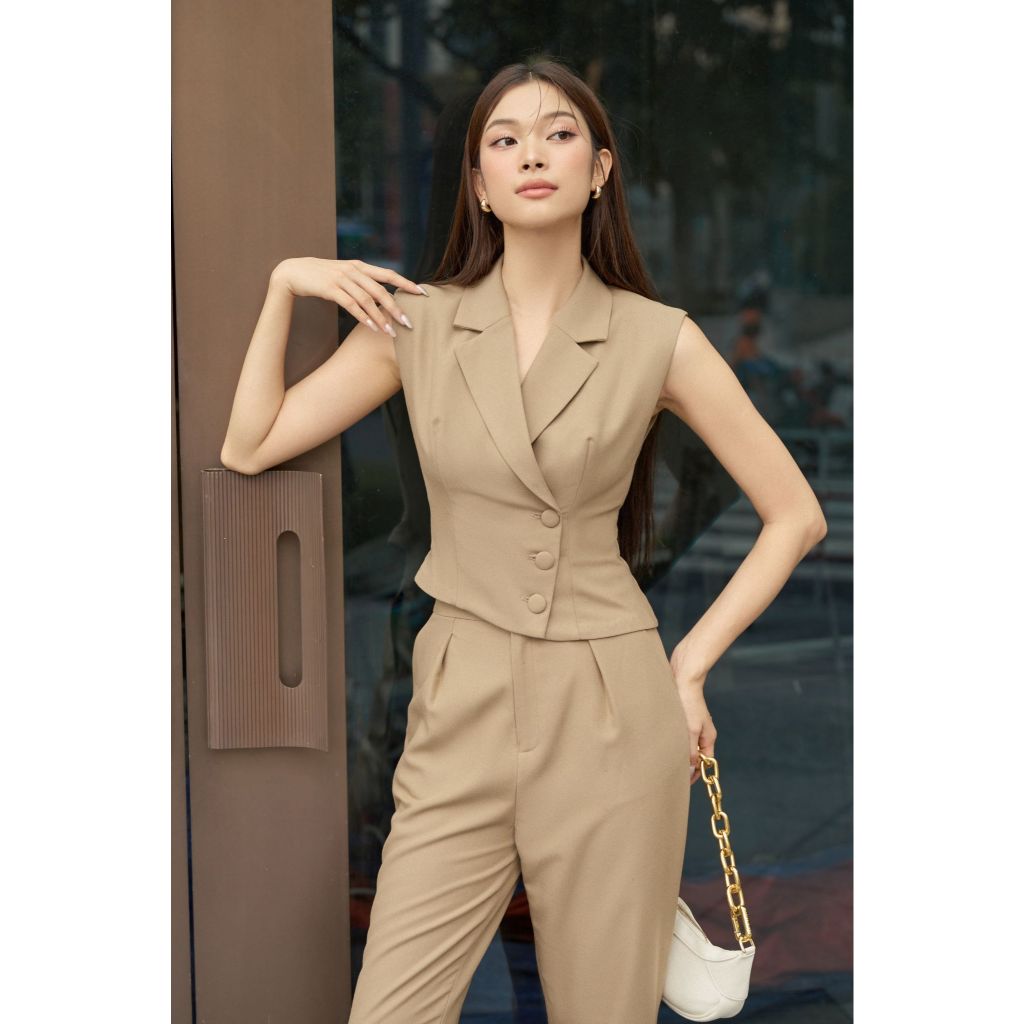Quần baggy nữ công sở màu đen tôn dáng  VQ24040