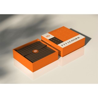 Ví da, bóp da nam nữ mini đựng thẻ card da bò cao cấp dáng đứng gập đôi nhỏ gọn nhiều ngăn Ftt Leather