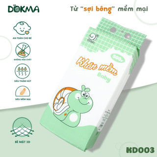 Khăn vải khô Mềm Xanh Lá Baby Dokma Rút Đáy Đa Năng 500g