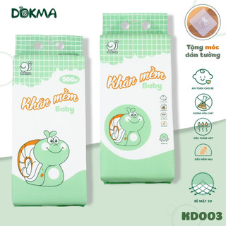 Khăn vải khô Mềm Xanh Lá Baby Dokma Rút Đáy Đa Năng 500g