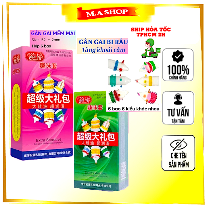 Bao cao su Runbo gân gai râu lớn đầu rồng kéo dài thời quan quan hệ ...