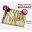 Đá thạch anh 14 chi tiết massage mặt kèm khay (đá loại1 đẹp dày bóng)trắng sáng cam kết như hình