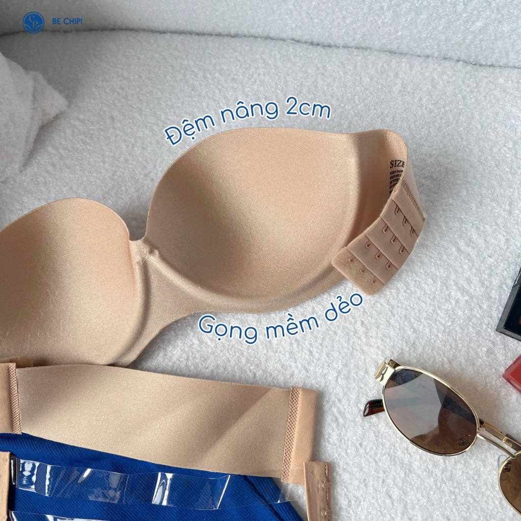 Ảnh Áo Ngực BECHIPI Không Dây Cúp Ngang Quây Ngang Bralette AL1005 4
