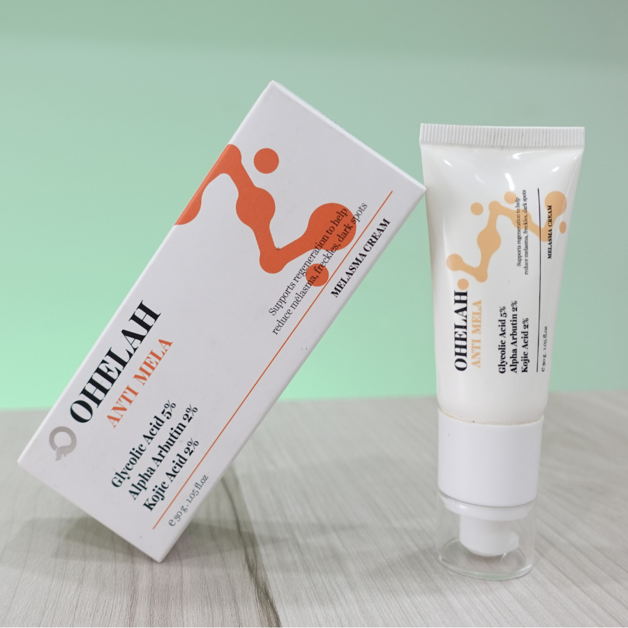 [CHÍNH HÃNG] Kem Nám Ohelah (Anti Mela) 30g -giảm mờ thâm nám, trắng sáng đều màu da