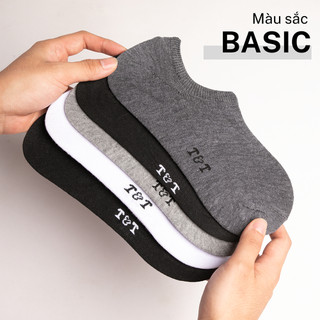 [ Combo 10 Đôi ] Vớ Tất Nam Tàng Hình Lười Trơn T&T SOCKS Basic Nhiều Màu Thoáng Khí Mềm Mại Khử Mùi Hôi - NAM102