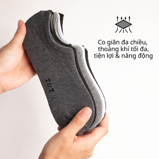 [ Combo 10 Đôi ] Vớ Tất Nam Tàng Hình Lười Trơn T&T SOCKS Basic Nhiều Màu Thoáng Khí Mềm Mại Khử Mùi Hôi - NAM102