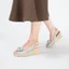 Sandal đế xuồng hoa cúc KOSU cao 8cm, sandan hở mũi siêu nhẹ, chống thấm nước trơn trượt K-24012 Nhật