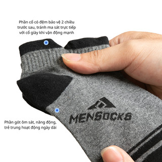 [ Combo 5 Đôi ] Vớ Tất Nam Cổ Ngắn 2 Tai Cotton Men Socks T&T SOCKS - NAM 33.004