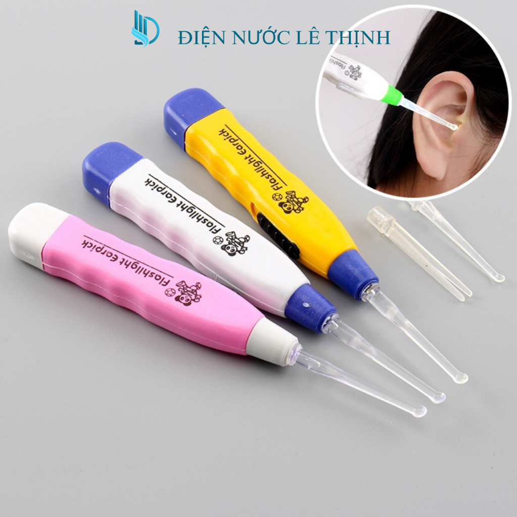 Lấy ráy tai có đèn 3 đầu gồm : 1 tay cầm + 3 đầu thay thế | Shopee Việt Nam