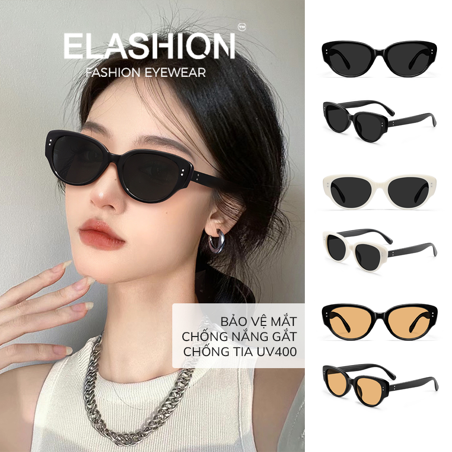 Kính râm Nam Nữ ELASHION Hot trend, Kính mắt cao cấp chống ánh sáng ...