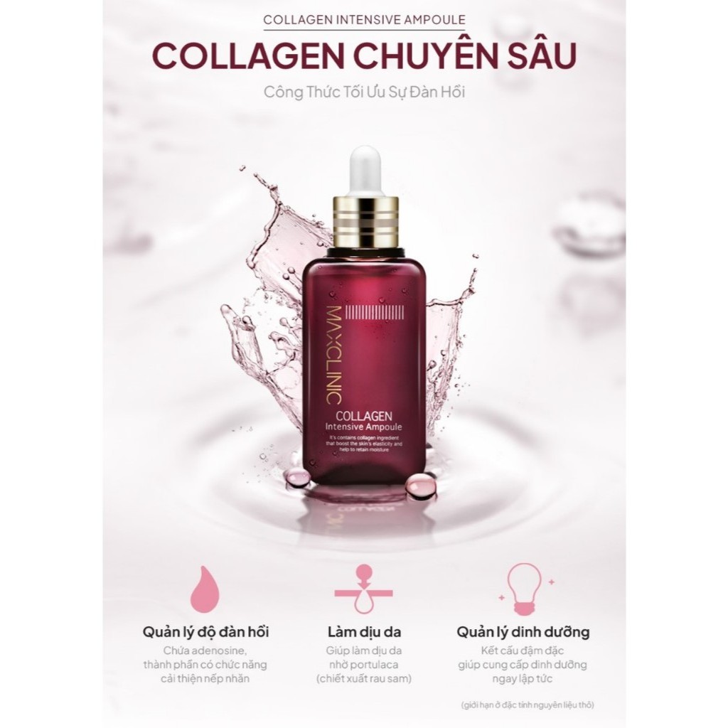 Tinh Chất Collagen Dưỡng Da Và Ngăn Ngừa Lão Hóa Maxclinic Collagen Intensive Ampoule 100ml