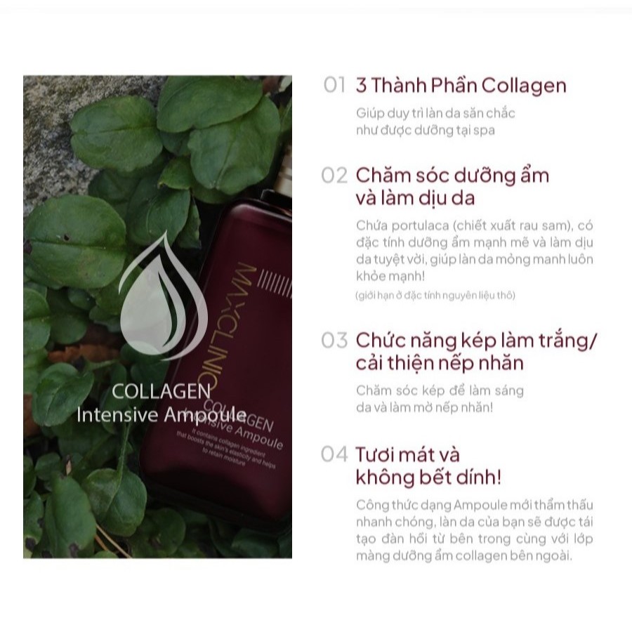 Tinh Chất Collagen Dưỡng Da Và Ngăn Ngừa Lão Hóa Maxclinic Collagen Intensive Ampoule 100ml