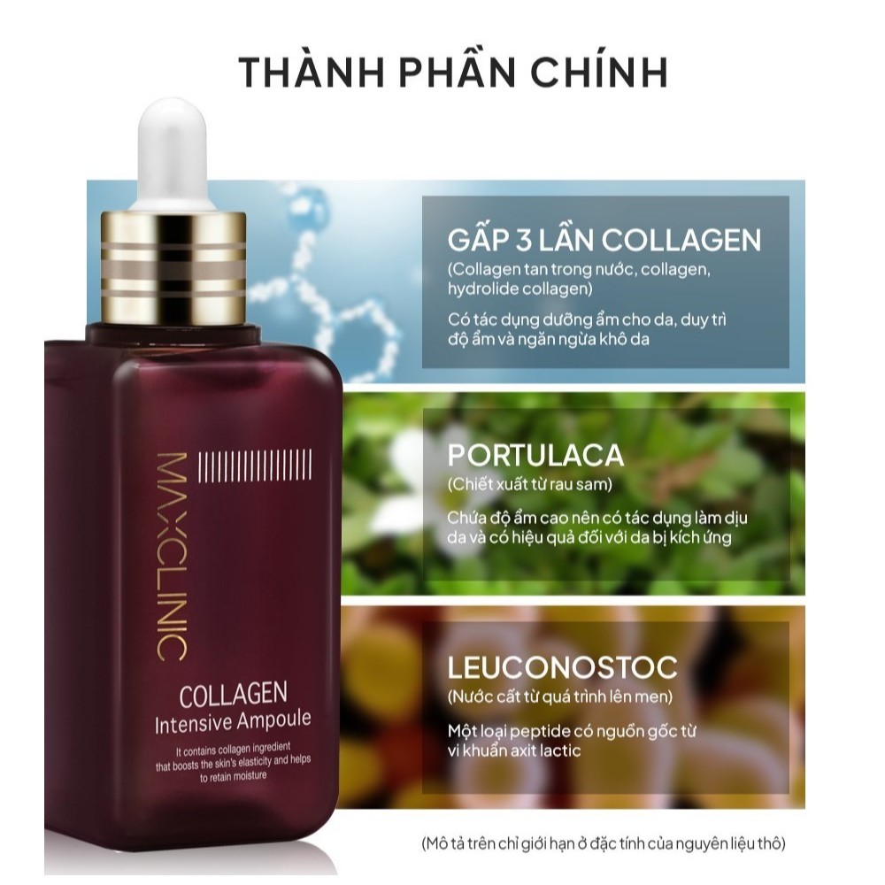 Tinh Chất Collagen Dưỡng Da Và Ngăn Ngừa Lão Hóa Maxclinic Collagen Intensive Ampoule 100ml