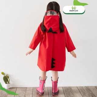 Áo Mưa Trẻ Em Khủng Long Có Mũ Kính Trong Suốt – Vải EVA Chống Thấm, Dễ Gấp Gọn, Cho Bé Trai Bé Gái