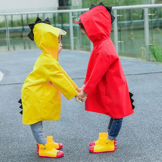 Áo Mưa Trẻ Em Khủng Long Có Mũ Kính Trong Suốt – Vải EVA Chống Thấm, Dễ Gấp Gọn, Cho Bé Trai Bé Gái