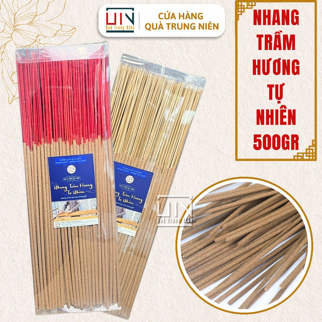 Nhang Trầm Hương Nhân Sâm Tự Nhiên 500Gram Nhang Sạ…