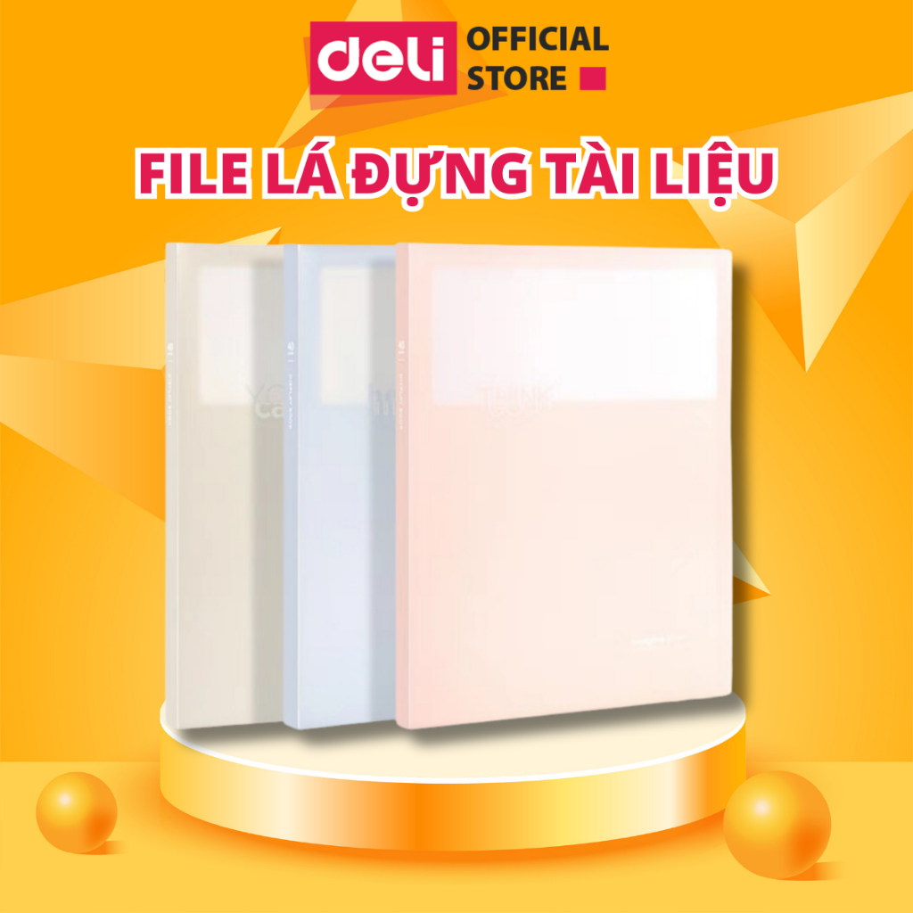 File Tài Liệu File Lá DELI Đa Năng A4 Kẹp Lá Tệp Đựng Tài Liệu Đựng ...