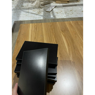 (đi đơn từ 50k)tấm gỗ mdf làm kệ trang trí màu đen dày 1,5cm dán 4 cạnh nhiều kich thước nhỏ