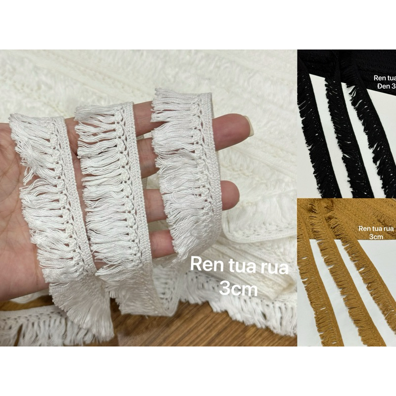 ren tua rua 3cm ren viền trang trí | Shopee Việt Nam