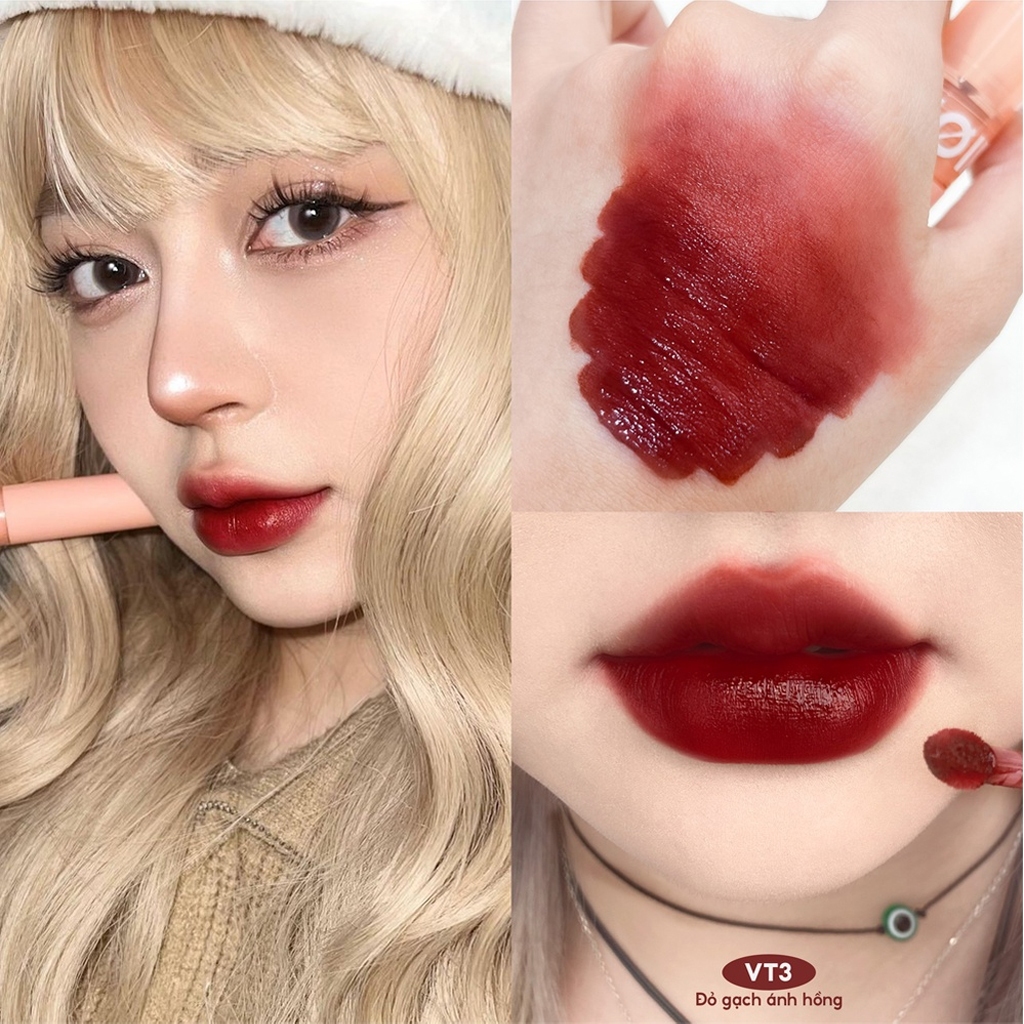 Ảnh Combo 2 Son Tint Bóng FOIF Juicy Fit Tint 3g + Son Kem Lì FOIF Daily Velvet Tint 3g 3