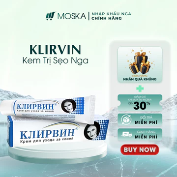 Kem Sẹo Giảm Thâm Sẹo, Giảm Thâm Sẹo Mụn, Vết Rạn Da, Ngừa Sẹo KLIRVIN Nga 25g| Moska Shop