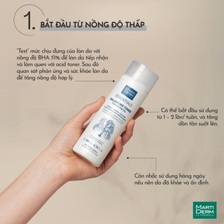 Toner 1% BHA martiderm essentials balancing toner làm sạch da
