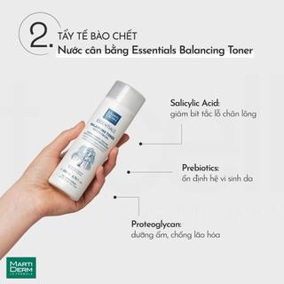 Toner 1% BHA martiderm essentials balancing toner làm sạch da
