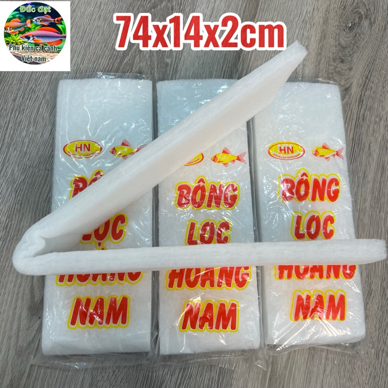 Bông lọc nước Hoàng Nam cho bể cá cảnh thủy sinh loại tốt74x14x2cm