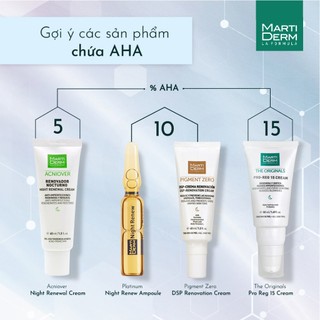 Martiderm platinum night renew ampoule chống lão hoá & tái tạo da ban đêm