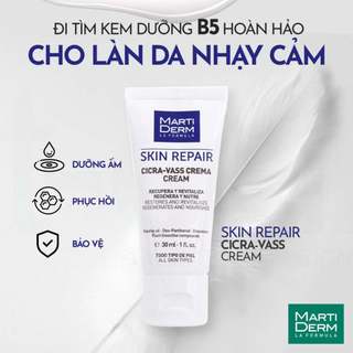 Kem dưỡng martiderm skin repair cicra vass cream phục hồi da nhạy cảm