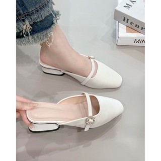 Dép Cao Gót Nữ Mũi Vuông gót vuông cao 3P khóa Lục Giác êm và mềm - Cao 3cm - size 35 tới 40 mã DepLucGiac3P