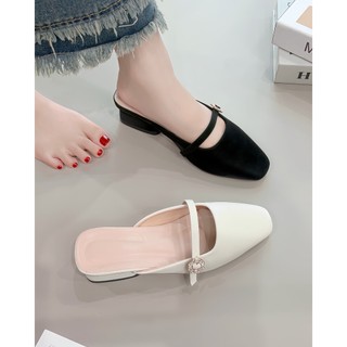 Dép Cao Gót Nữ Mũi Vuông gót vuông cao 3P khóa Lục Giác êm và mềm - Cao 3cm - size 35 tới 40 mã DepLucGiac3P