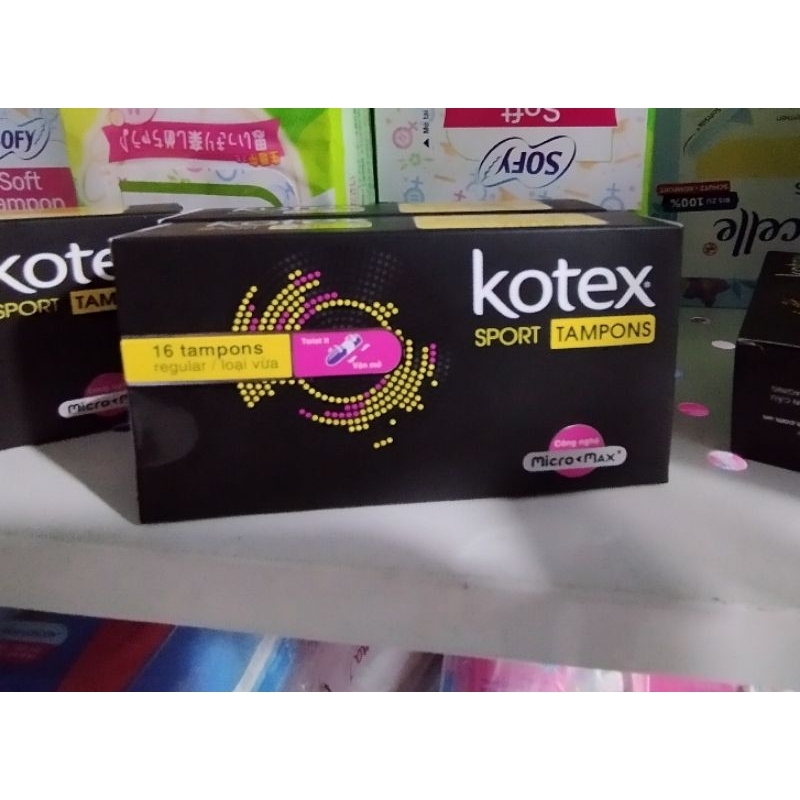1 hộp băng vệ sinh Tampon Kotex size vừa 16c/hộp
