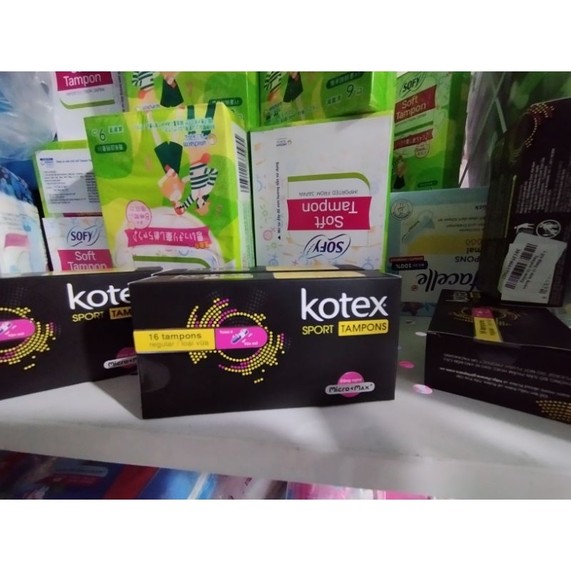 1 hộp băng vệ sinh Tampon Kotex size vừa 16c/hộp