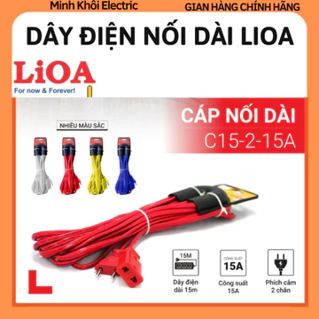 Dây điện nối dài Lioa,cáp nối dài Lioa,dây cáp nối dài,cáp điện nối dài,dây cắm nối dài.dây cắm điện,phích nối dài,dây