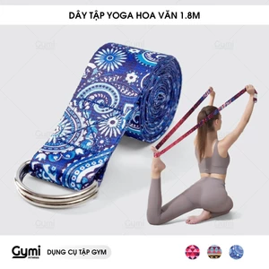 Dây Tập Yoga Cotton Dài 1.8m In Họa Tiết Hoa Văn Thổ Cẩm - Hỗ Trợ Tập Yoga - DayYoga1m8-HoaVan