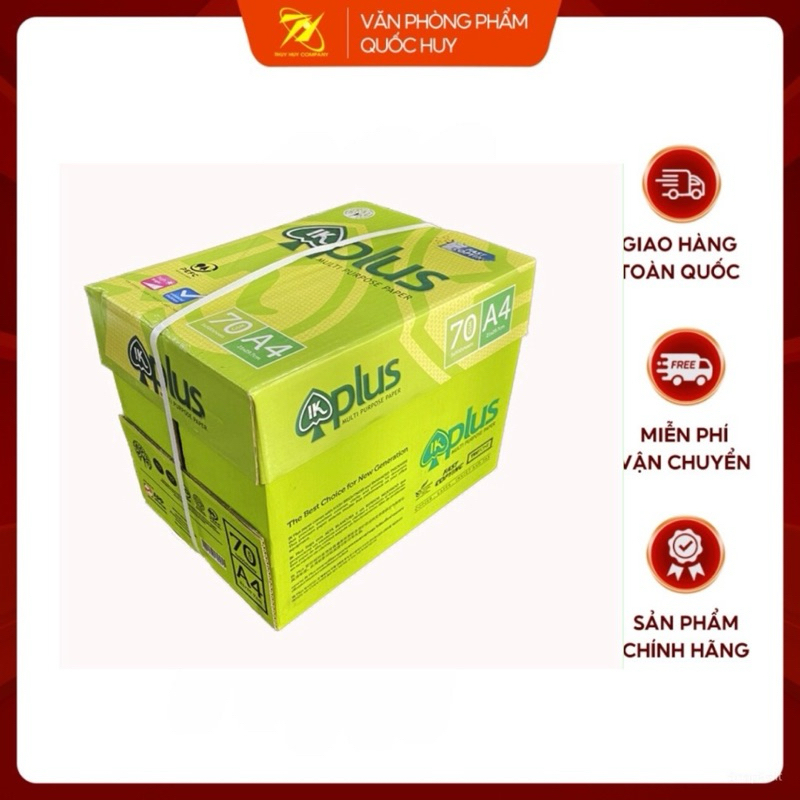 GIẤY IN A4 IK PLUS ĐL70, 1GRAM 500 TỜ -VPP QUỐC HUY