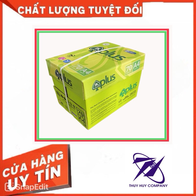 GIẤY IN A4 IK PLUS ĐL70, 1GRAM 500 TỜ -VPP QUỐC HUY