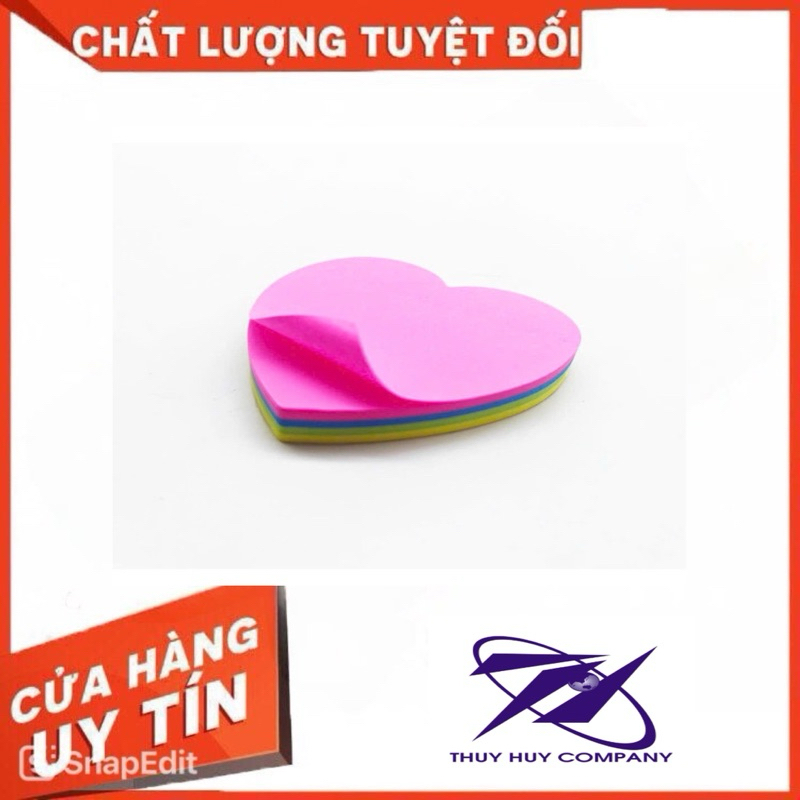 GIẤY GHI CHÚ HÌNH TIM KUTE - VPP QUỐC HUY.