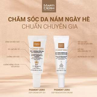 Kem ngày chống nắng làm sáng da, mờ sắc tố martiderm pigment zero dsp SPF50+ cream (40ml)