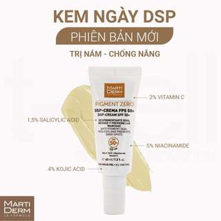Kem ngày chống nắng làm sáng da, mờ sắc tố martiderm pigment zero dsp SPF50+ cream (40ml)