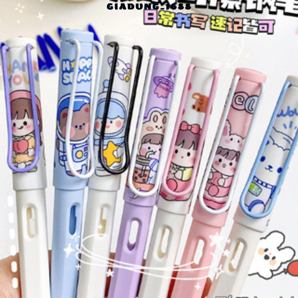 Set 2 Bút Tặng Kèm Ống Mực Thay Thế Mực Xanh Xóa Được (Tuyển   )