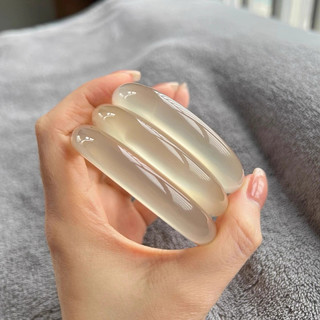 Vòng Mã Não Bạch Nguyệt Quang Trắng Sáng 5A  Kèm Kiểm Định PNJ - Ngọc Trai Trường Thịnh