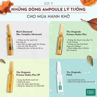Martiderm black diamond skin complex ampoule chống oxy hoá, trẻ hóa & làm sáng da 15% vitamin C