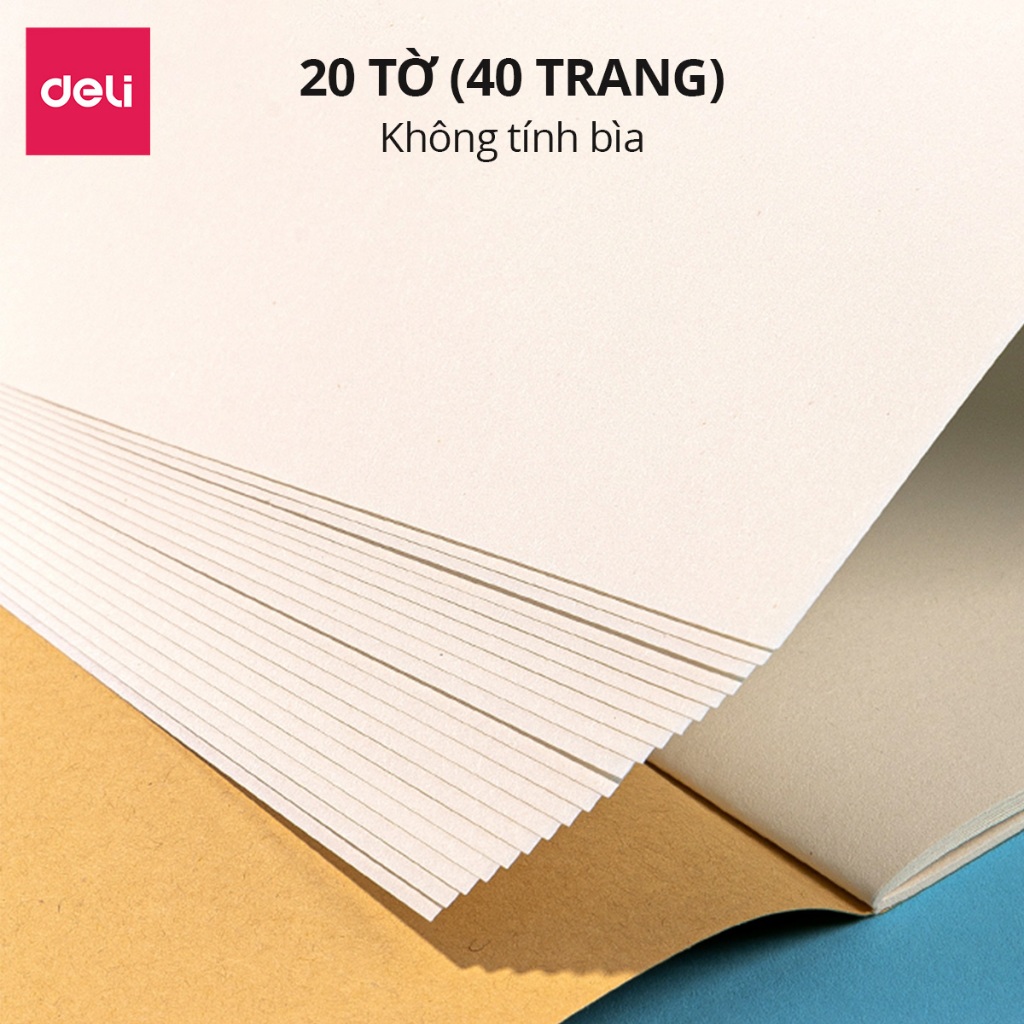 Vở Vẽ Học Sinh Tập Tô Màu Cho Bé A4/B5 Deli - Sổ Tô Màu Sổ Vẽ học sinh Giấy Dày Mịn Hạn Chế Lem Màu Chất Liệu An Toàn