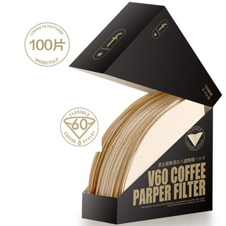 Giấy lọc cà phê 2~4 cốc V60 100 tờ của Mỹ - Hộp đen