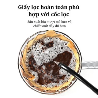Giấy lọc cà phê 2~4 cốc V60 100 tờ của Mỹ - Hộp đen