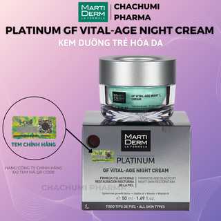 Kem dưỡng đêm Martiderm platinum GF vital age night cream phục hồi hỗ trợ giảm mụn & trẻ hóa