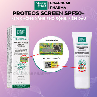 [Hàng công ty] Kem Chống Nắng MartiDerm The Originals Proteos Screen SPF50+ Fluid Cream